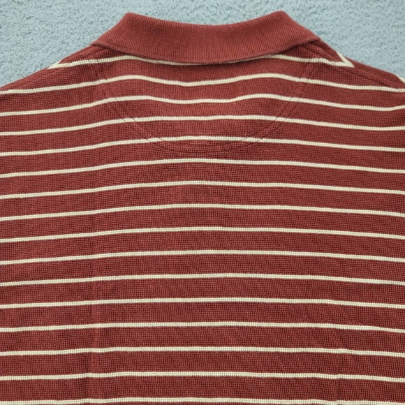 Timberland Shirt Mens Large Red Striped Outdoors Polo Golf Casual Short‎ Sleeve - Picture 4 of 10